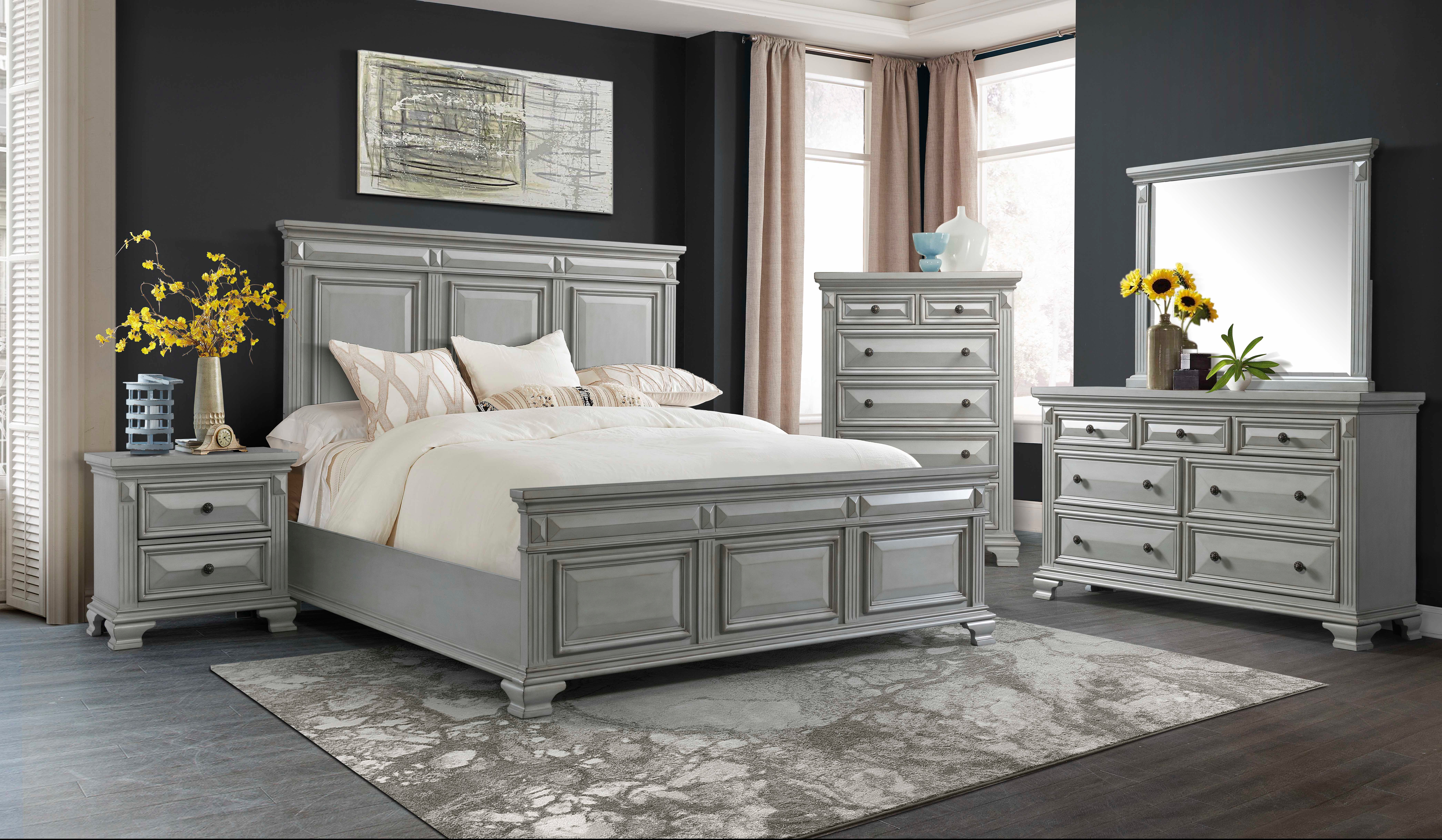 Calloway bedroom store set white